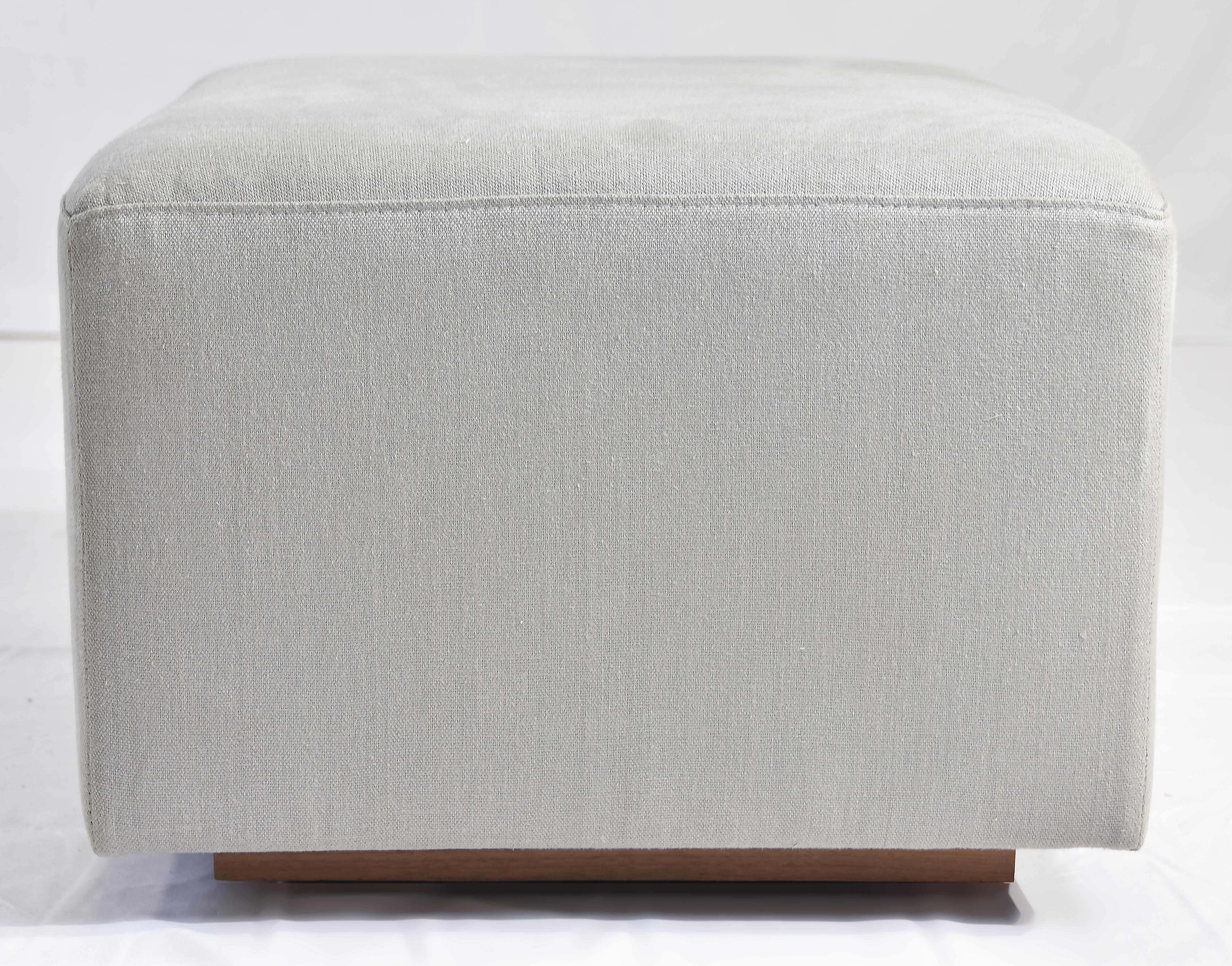 Contemporary Le Jeune Upholstery Pietro Ottoman Showroom Model For Sale
