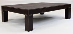 Le Jeune Upholstery Table basse en cuir Saddle Up Showroom Model