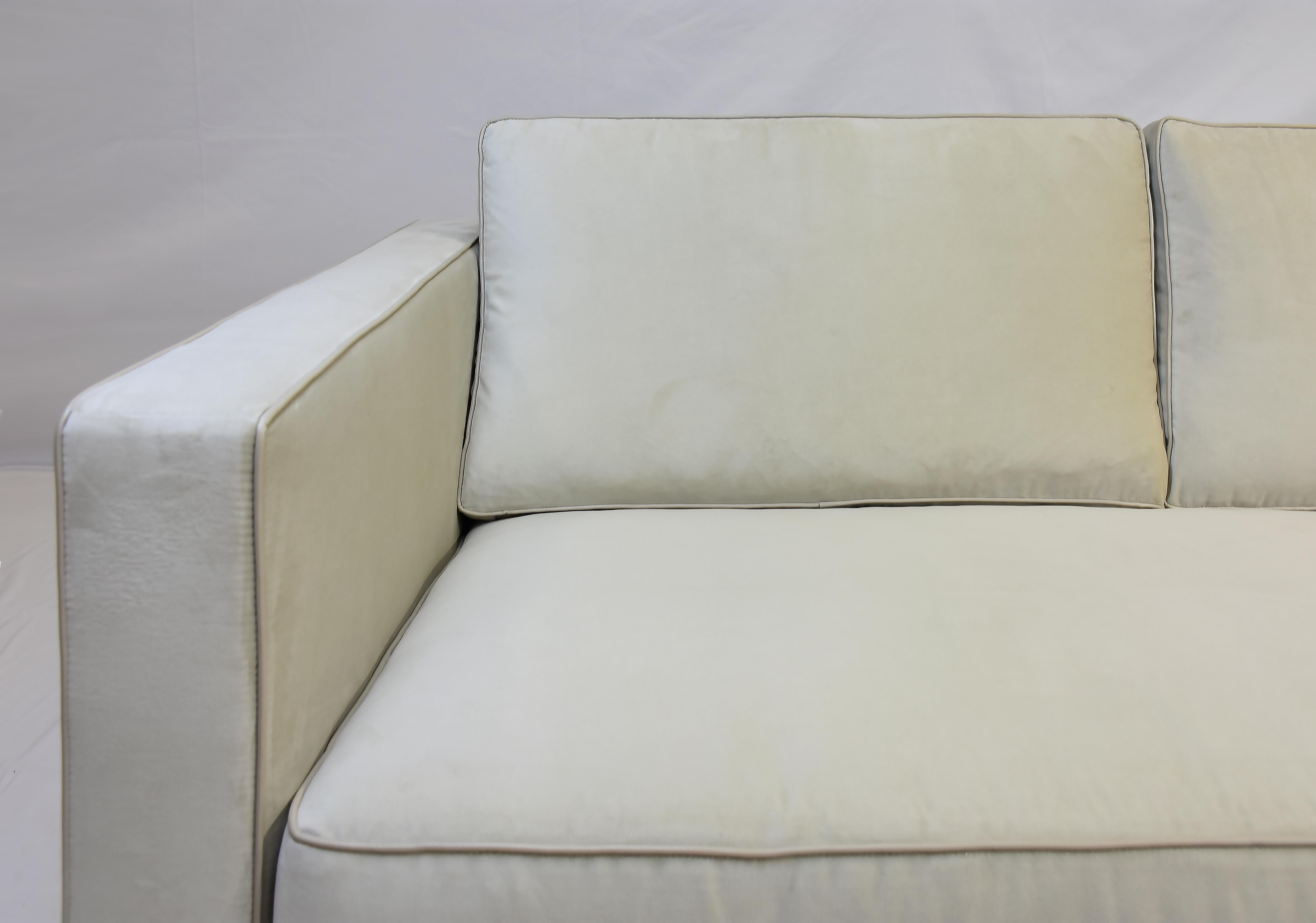 Le Jeune Upholstery Shaker 3-Seat Sofa Showroom Model For Sale 3