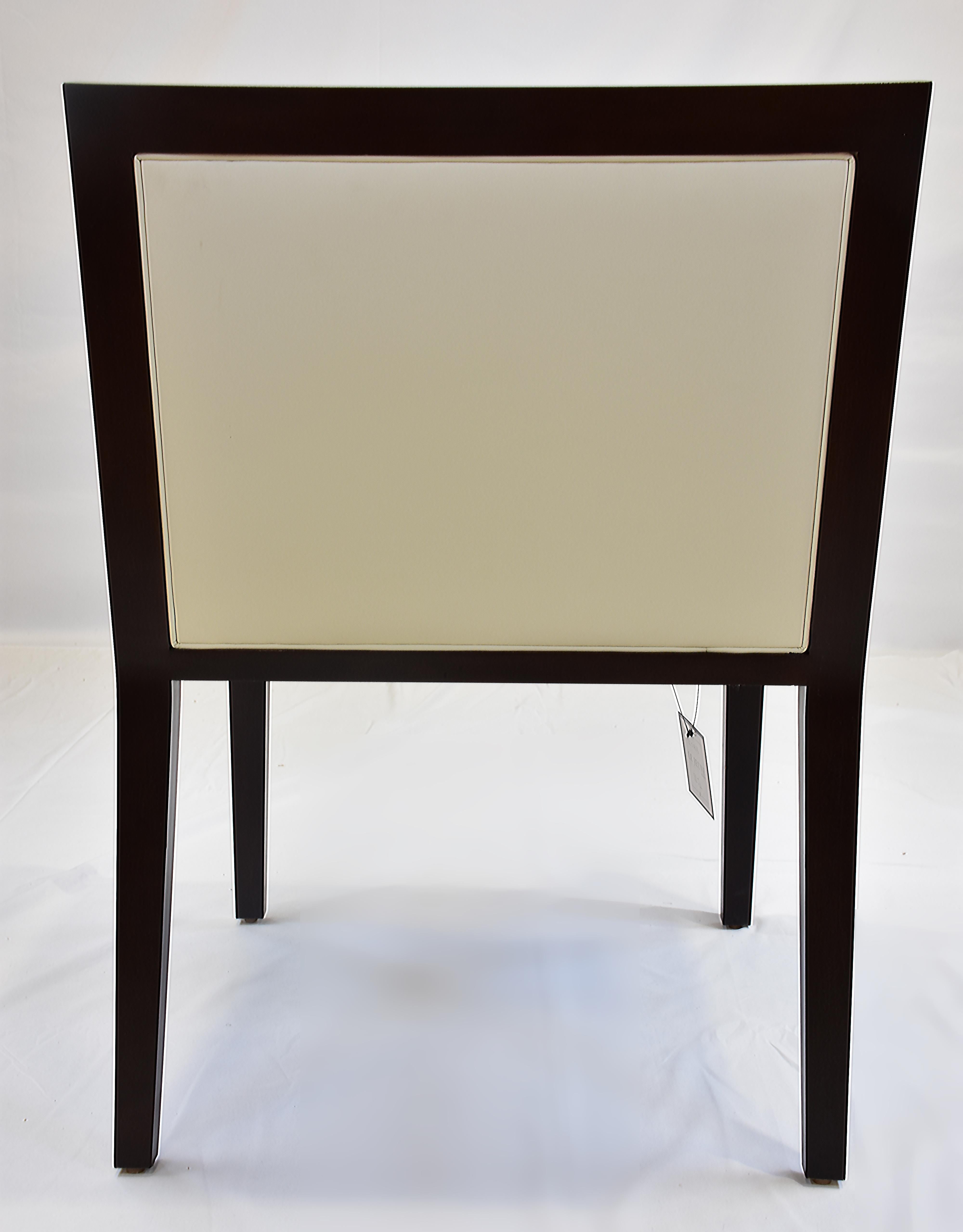 Le Jeune Upholstery SLJ1 Dining Desk Armchair Showroom Model In Good Condition For Sale In Miami, FL