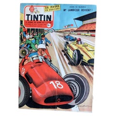 Le Journal de Tintin No. 494, April 1958, Jean Graton Cover, E.P. Jacobs - 2C131