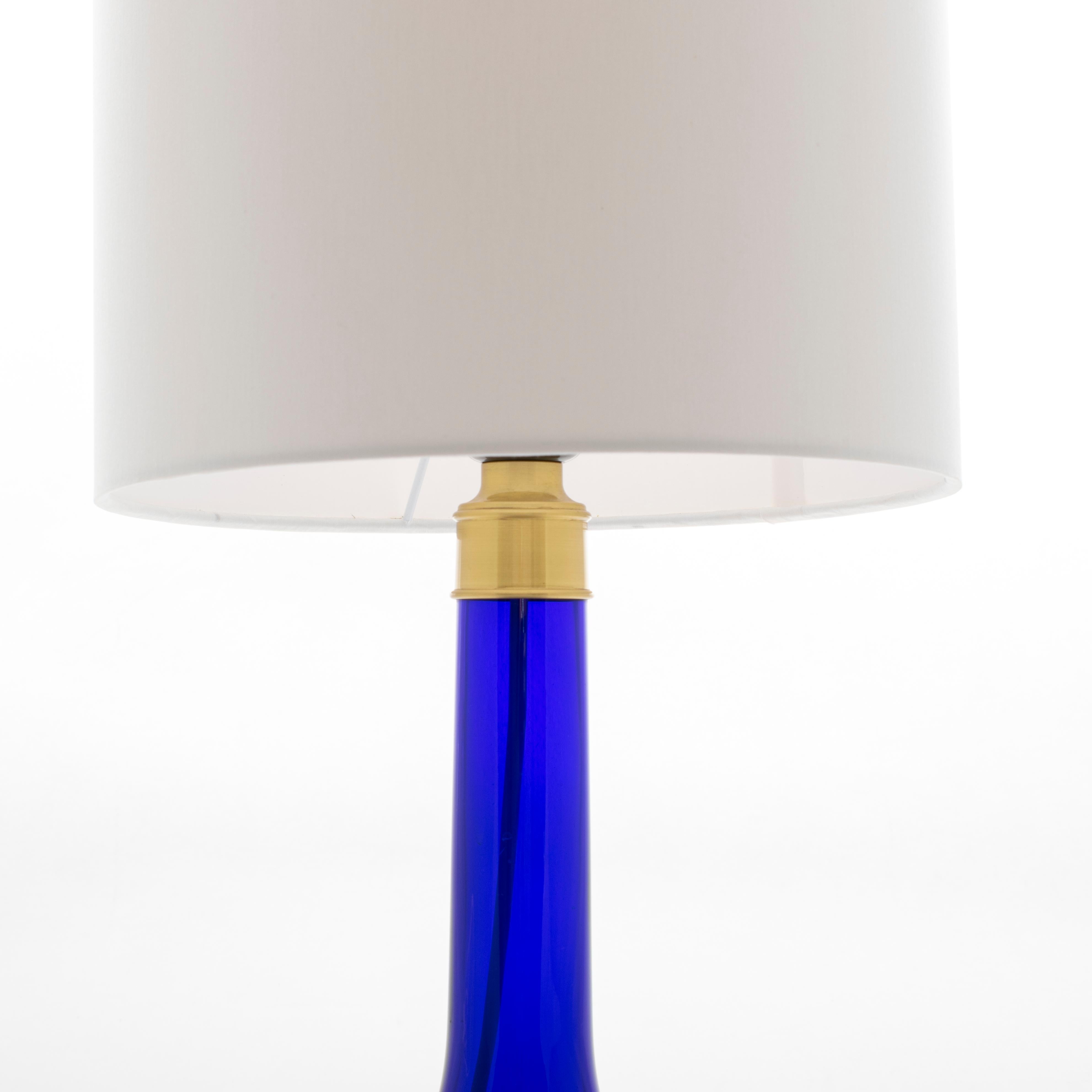 Modern Le Klint 343 Table Lamp of Blue Glass