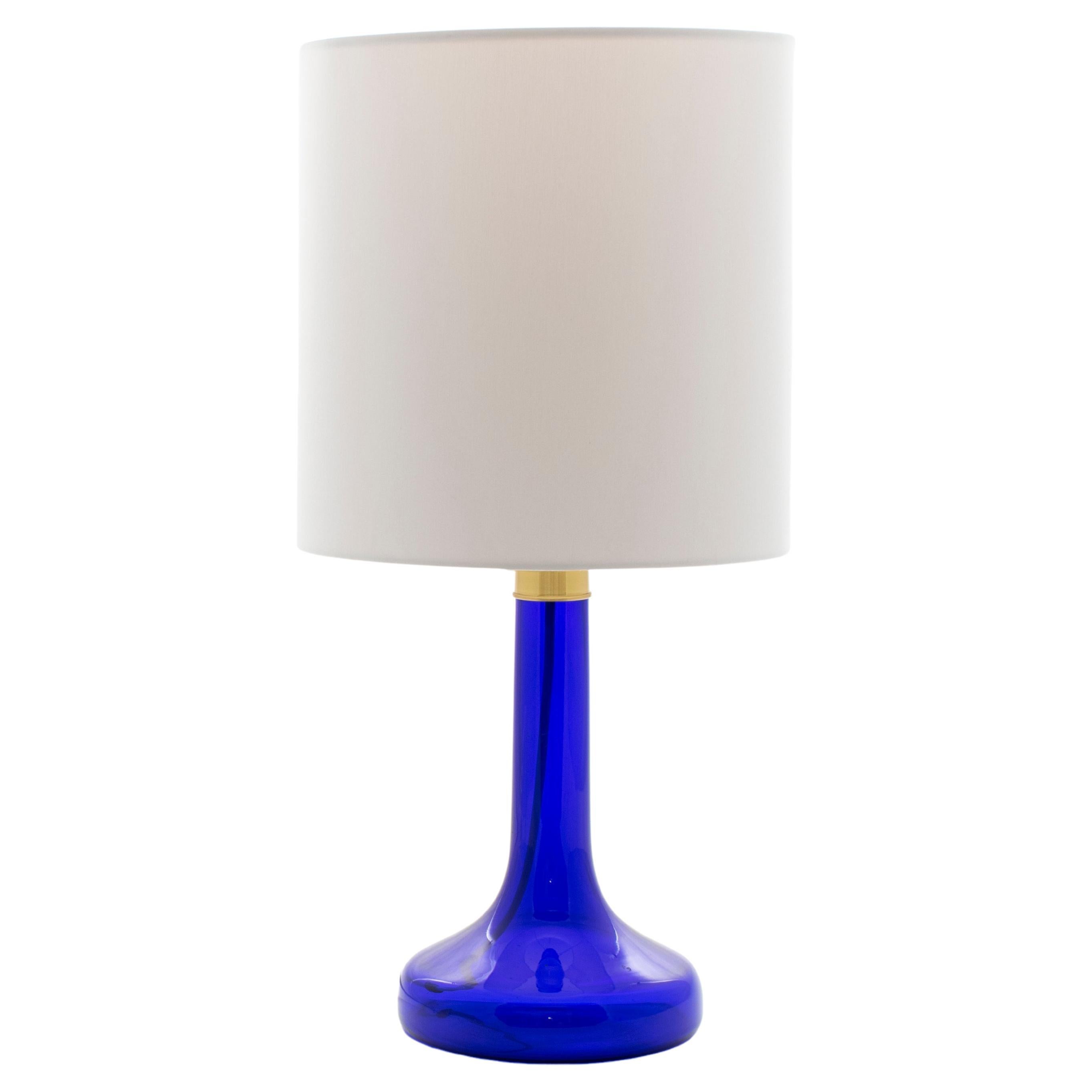 Le Klint 343 Table Lamp of Blue Glass