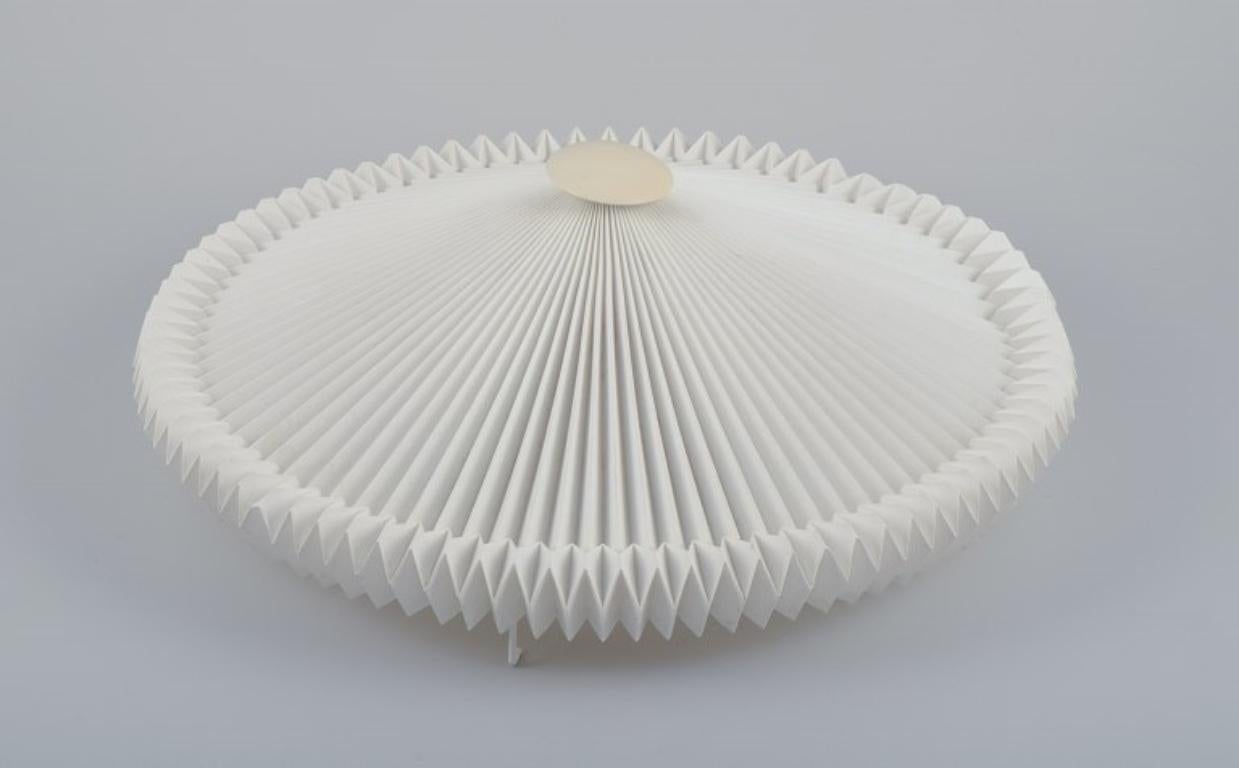 20th Century Le Klint, Danish lamp designer. Ceiling lamp. Hand-folded paper shade. For Sale