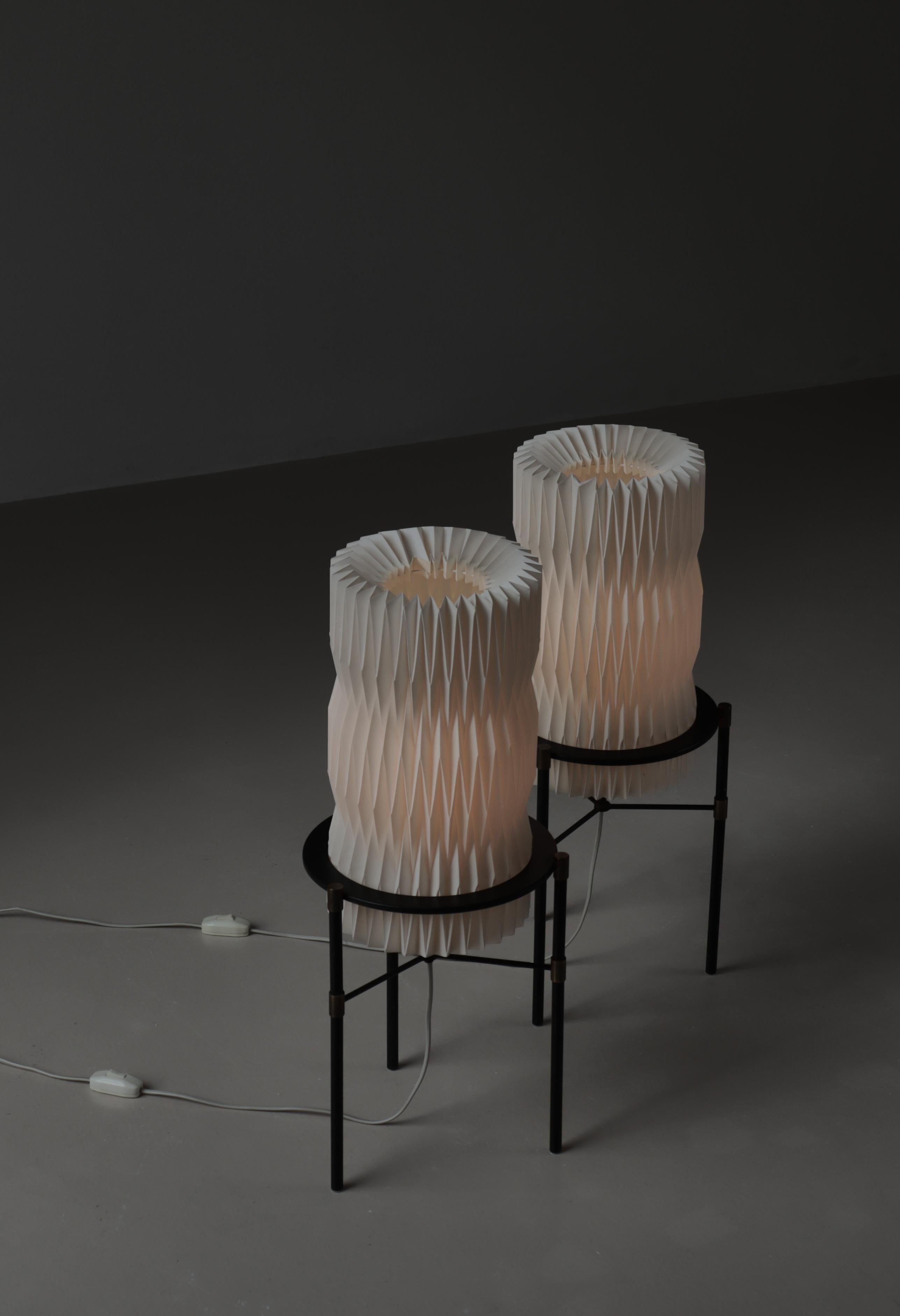 Le Klint Floor Lamps in Brass & Iron Tove & Edvard Kindt-Larsen, 1960s, Denmark For Sale 5