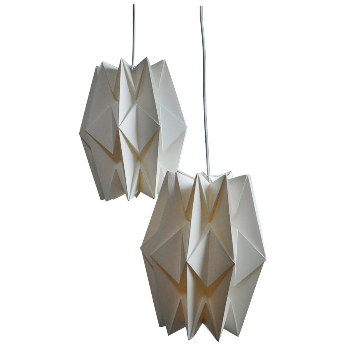 Le Klint Hand-Pleated Hanging Lamp by Peter Hvidt & Orla Mølgaard-Nielsen For Sale
