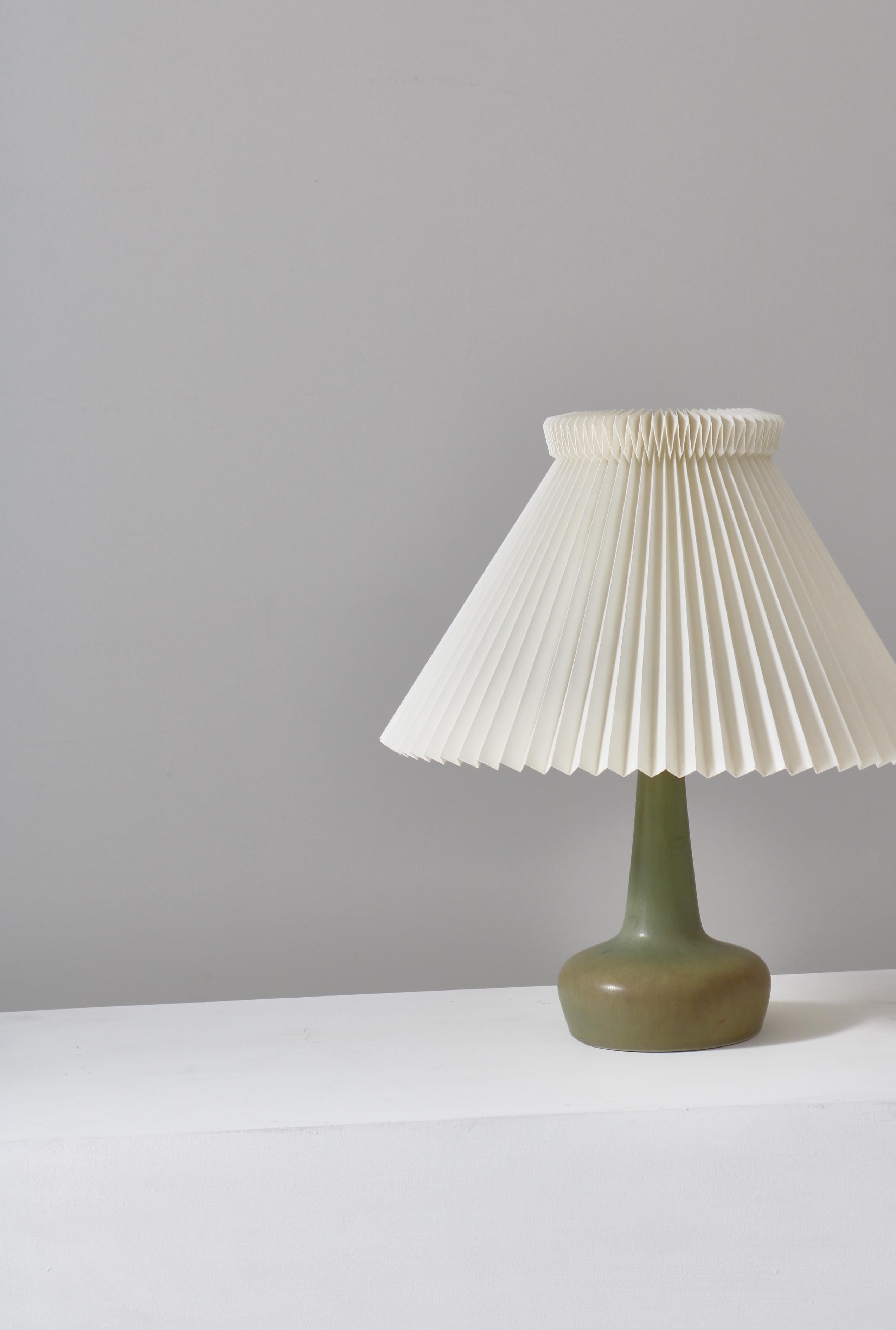 Le Klint & Palshus Stoneware Table Lamp Denmark by Esben Klint, 1970s For Sale 10