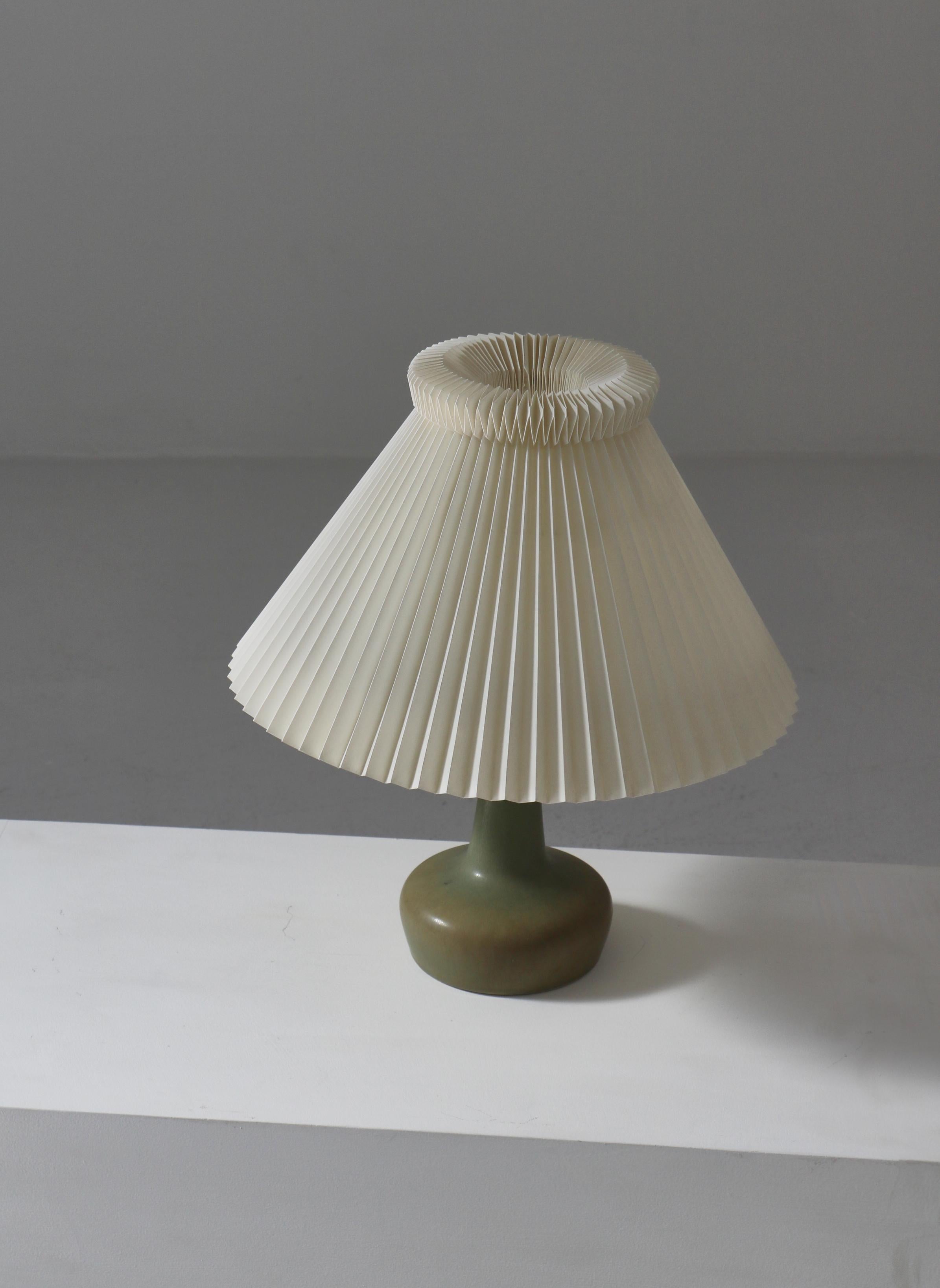 Danish Le Klint & Palshus Stoneware Table Lamp Denmark by Esben Klint, 1970s For Sale