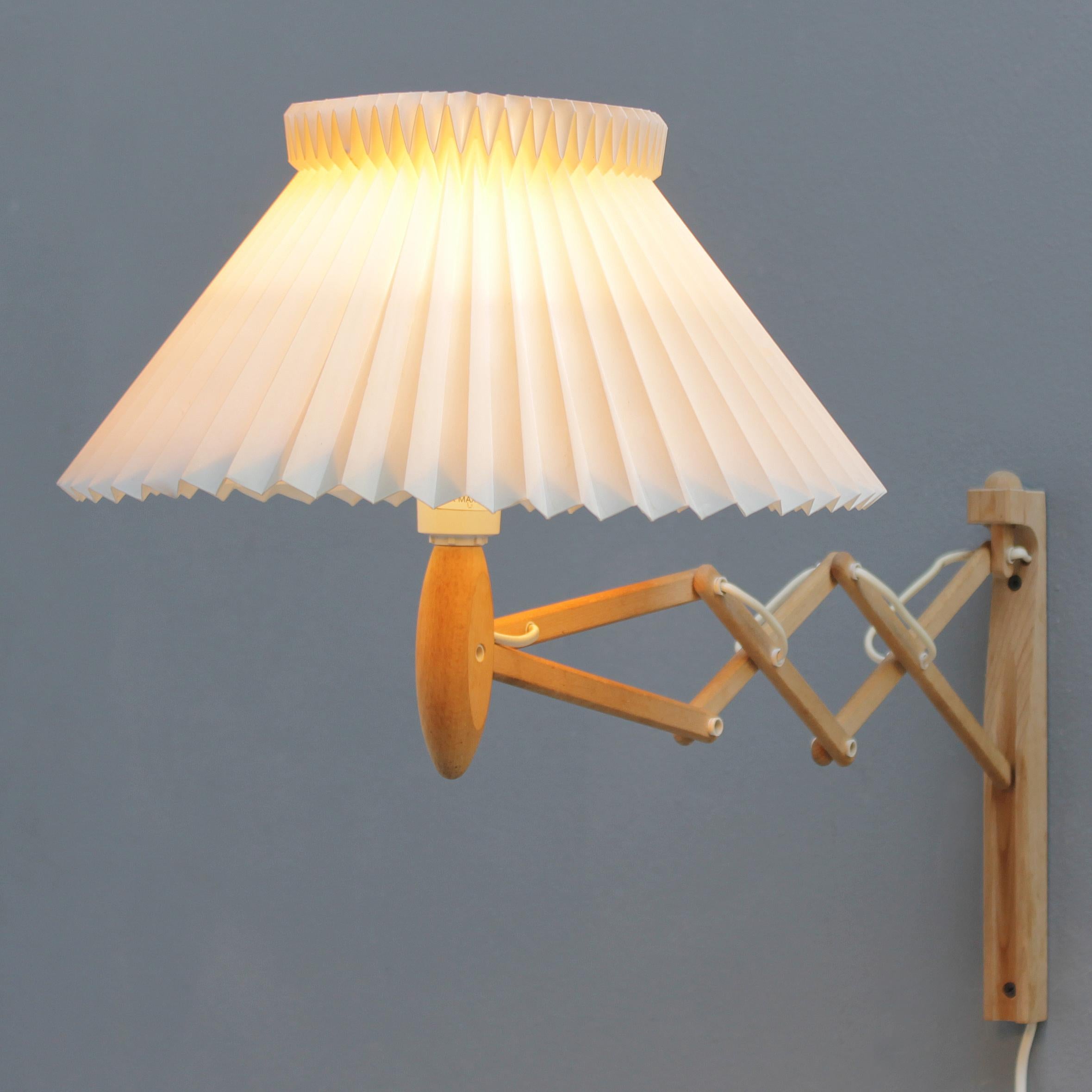 Scandinavian Modern Le Klint 'Scissor' Wall Lamp by Erik Hansen