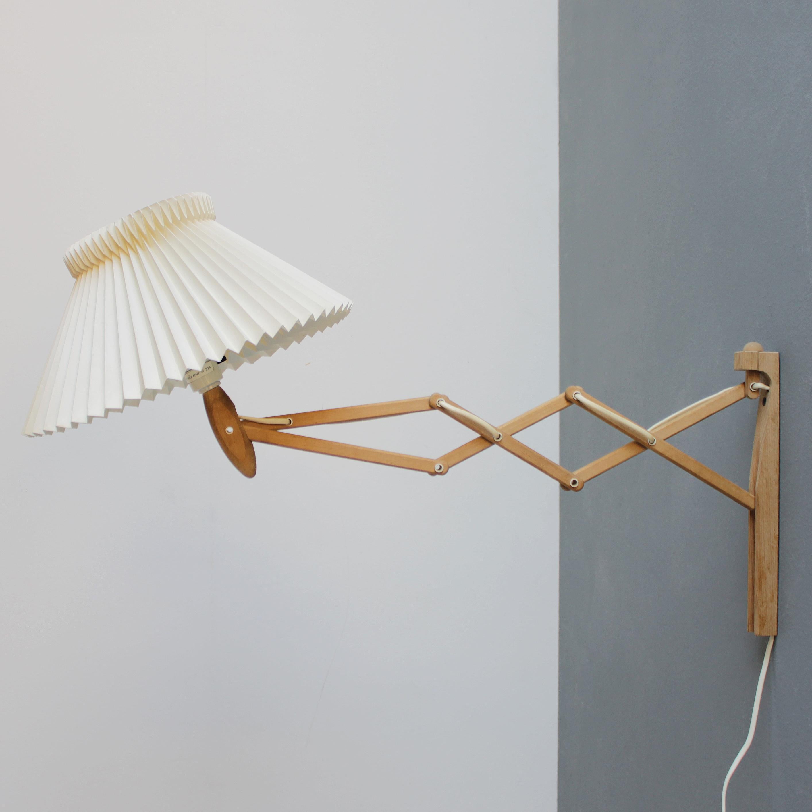 Mid-20th Century Le Klint 'Scissor' Wall Lamp by Erik Hansen