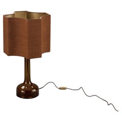 Le Klint Tobacco Brown Mouth-Blown Glass Table Lamp by Holmegaard