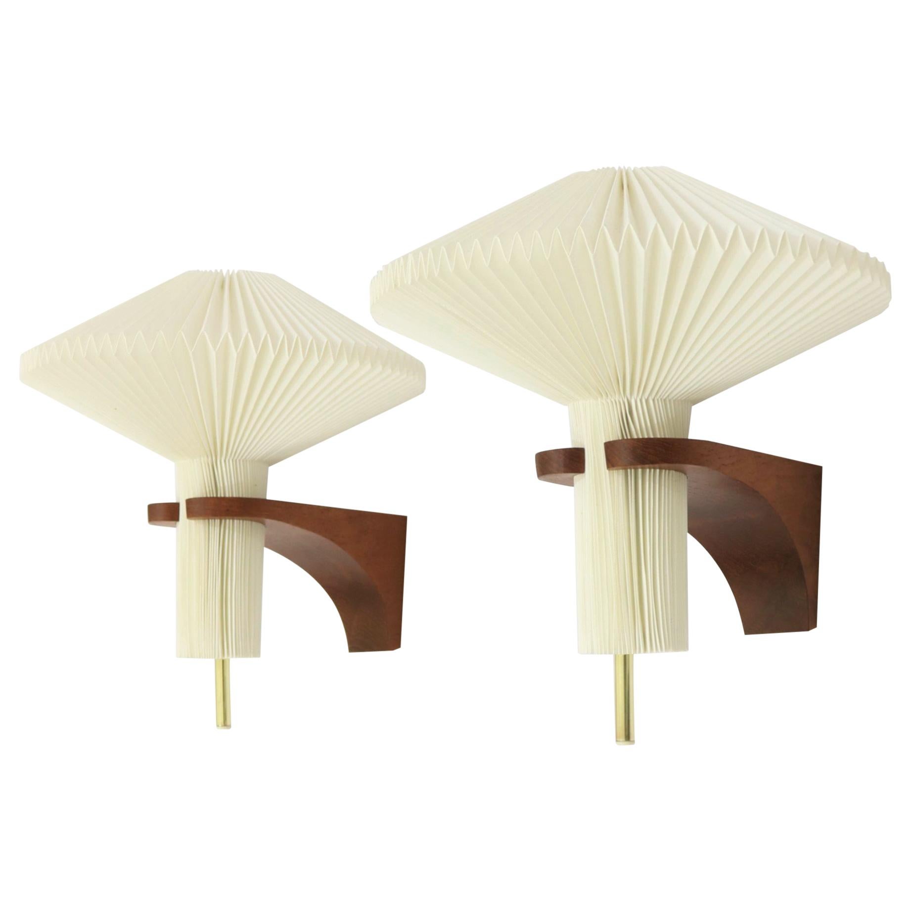 Le Klint, Vilhelm Wohlert, Model 204 Wall Lamps, 1950s