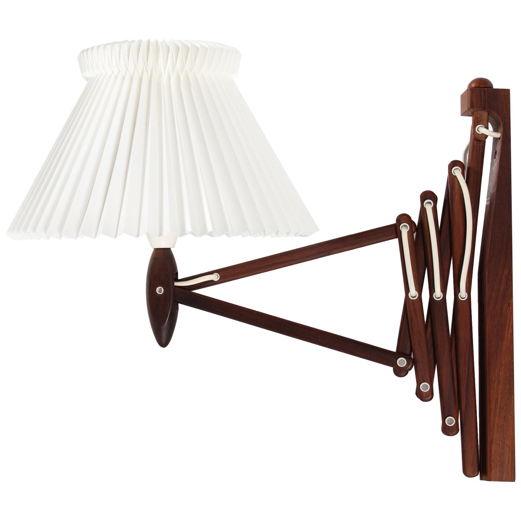 Le Klint Wall Lamp of Rosewood 234 by Erik Hansen Original Le Klint Lamp Shade For Sale