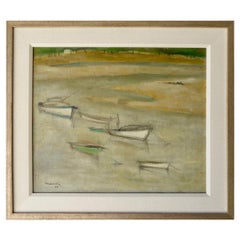 "Le Lac D
hossegor", an Original Oil Painting by Frenchy Artist Marcou