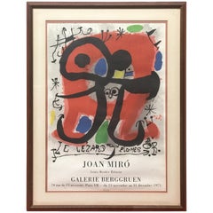 Vintage "Le Lezard a Plumes d'Or" Poster by Joan Miro