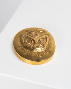 "Le lion" compatta in bronzo dorato di Line Vautrin, circa 1945, Francia