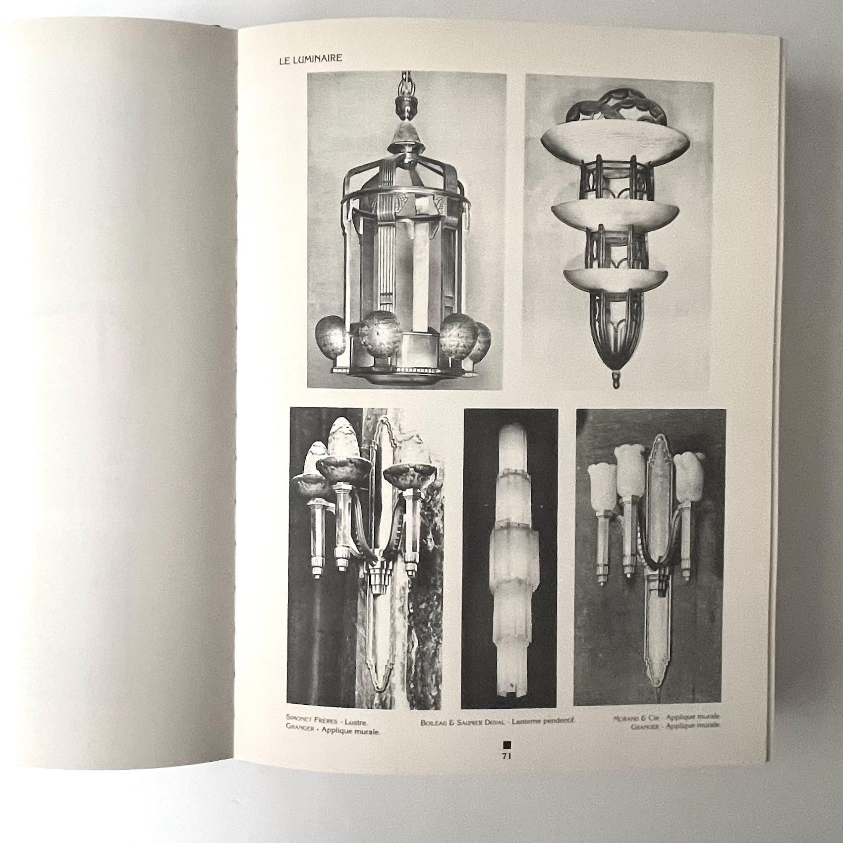 Published by Charles Moreau 1st Edition 1992

Le Luminaire Lighting Design 1925-1937, reproduced are 4 books presenting 144 artists and 500 workshops shown at the Paris International Exhibitions from 1925 to 1937.. An important lighting reference