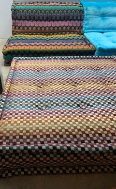 Le Mah Jong Modular Missoni Multi Color Lounge Chair Ottoman, Roche Bobois, 2015