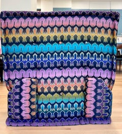 Le Mah Jong Modular Sofa Element Pair, Missoni Lounge Chair, Roche Bobois, 2015