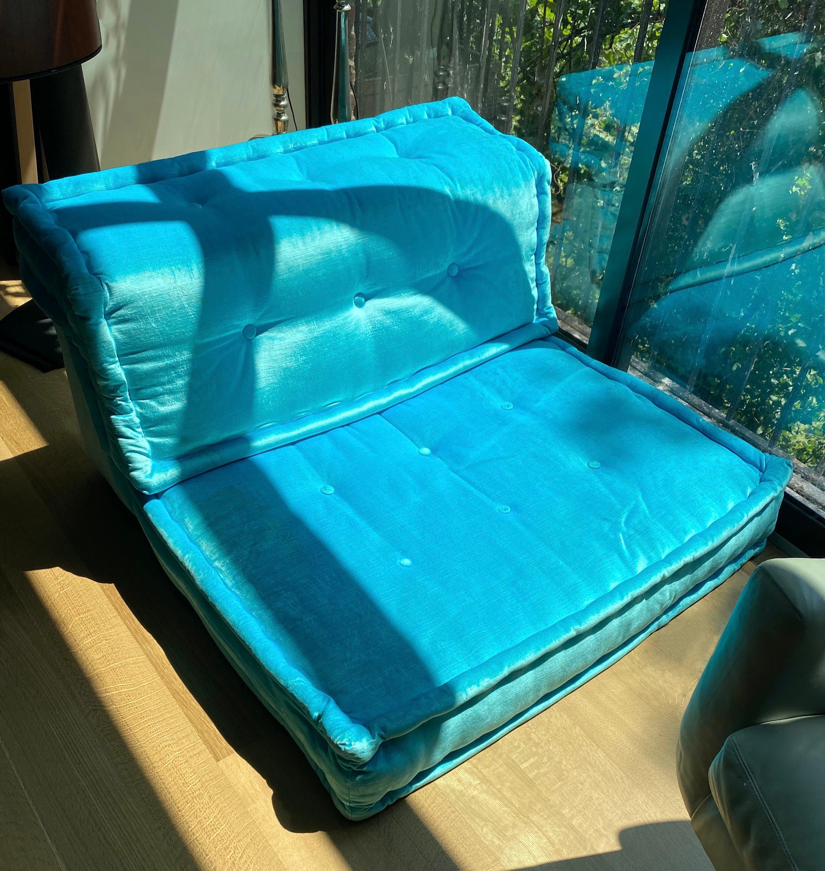 Italian Le Mah Jong Modular Sofa Element Pair, Missoni Lounge Chair, Roche Bobois, 2015