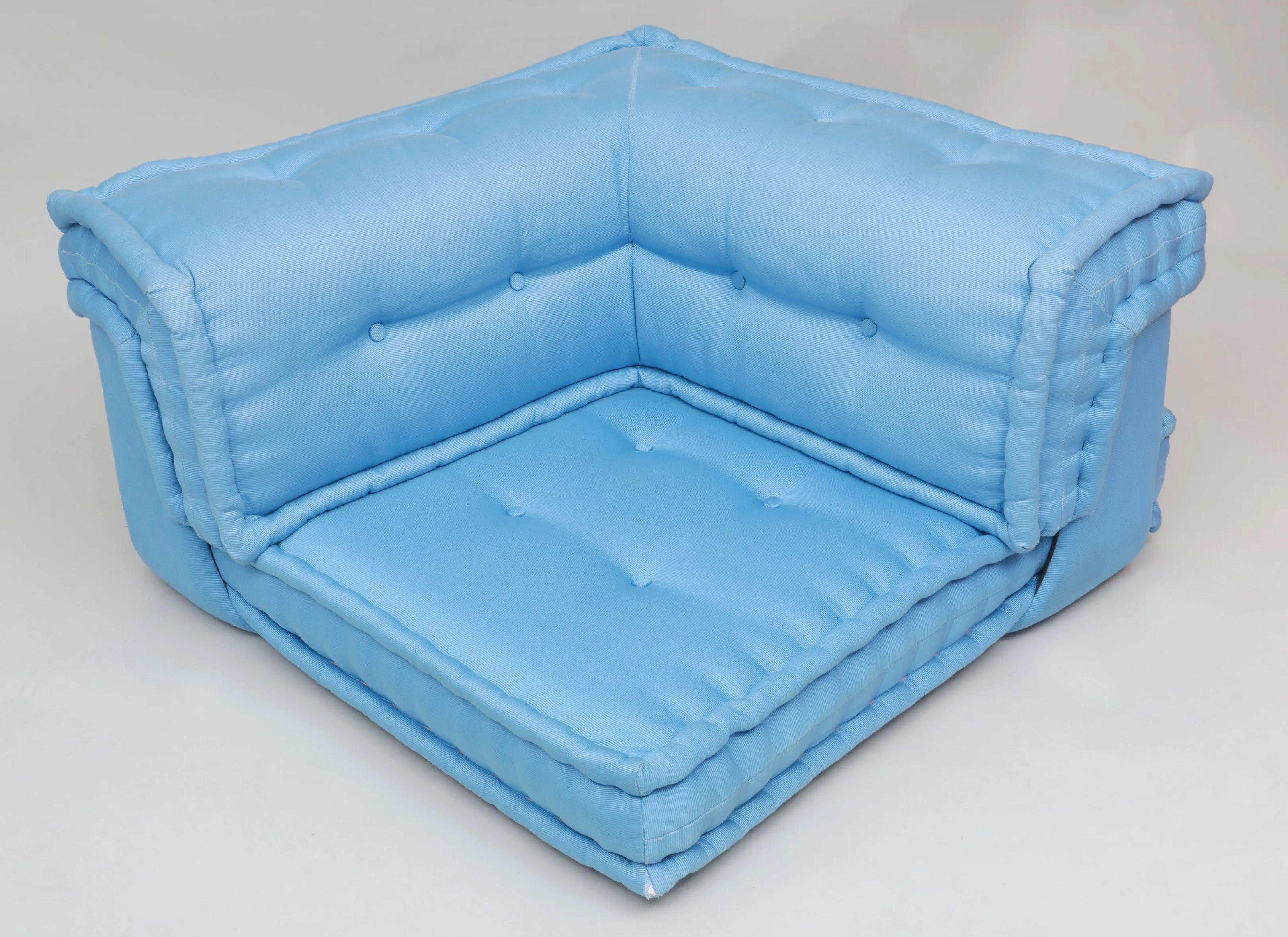 Italian Le Mah Jong Roche Bobois Custom Springtime Pastel Modular Sofa Sectional Set For Sale