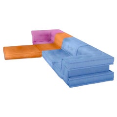 Le Mah Jong Roche Bobois Custom Springtime Pastel Modular Sofa Sectional Set