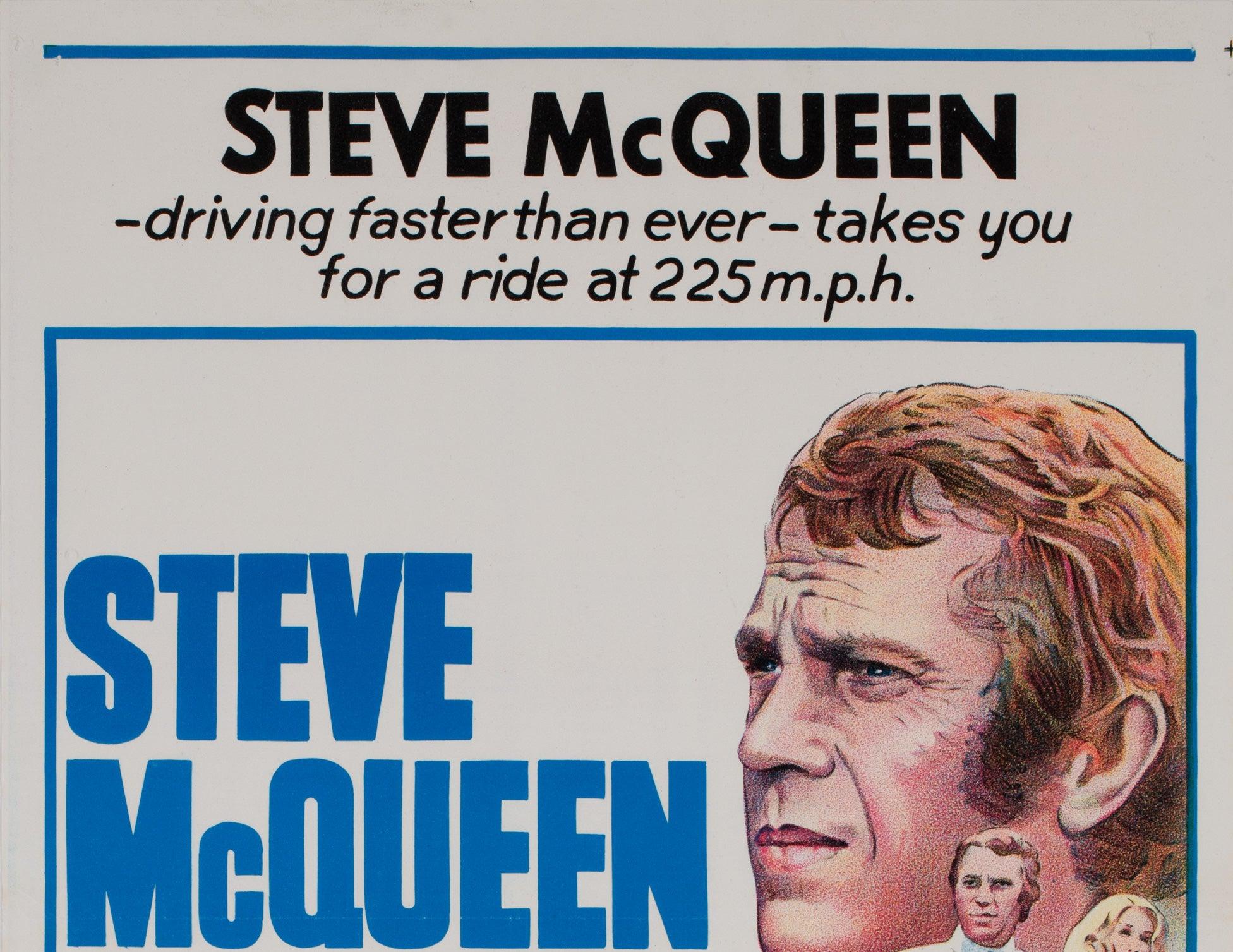 Le Mans 1971 Australische Tageszeitung Filmplakat, Steve McQueen im Zustand „Hervorragend“ im Angebot in Bath, Somerset