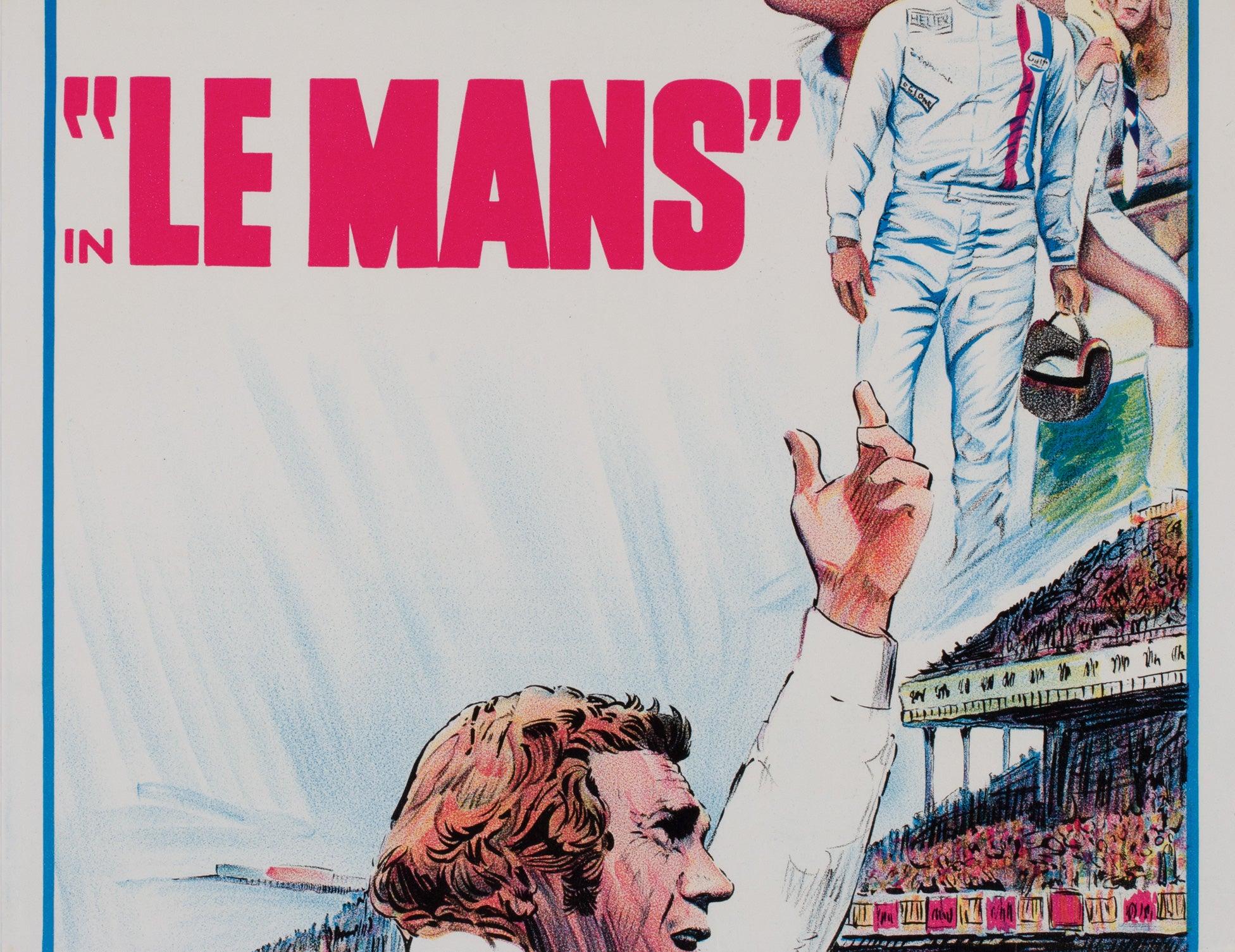 Le Mans 1971 Australische Tageszeitung Filmplakat, Steve McQueen (20. Jahrhundert) im Angebot