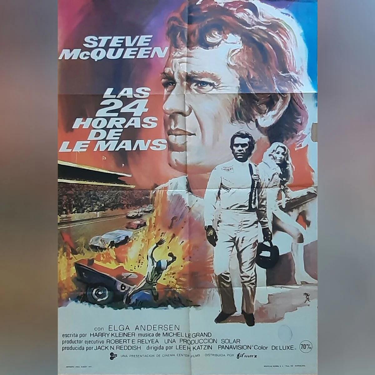 Le Mans (1971)
Original US One Sheet (27 X 41 Zoll)

Kunst von Tom Jung. Steve McQueen spielt die Hauptrolle in diesem klassischen Rennsportfilm, der während des echten Le Mans-Rennens 1970 gedreht wurde. Als Fahrer Michael Delaney will McQueen der