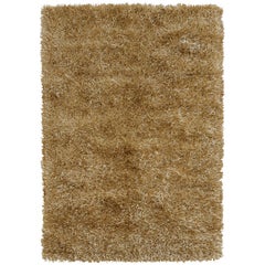 21st Cent Hard Wearing Vintage Gold Rug by Deanna Comellini In Stock 170x240 cm