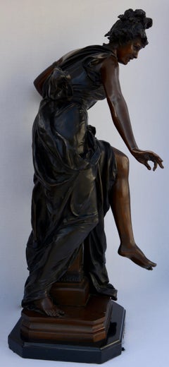 Le Melodie Bronze Statue by Albert-Ernest Carrier-Belleuse