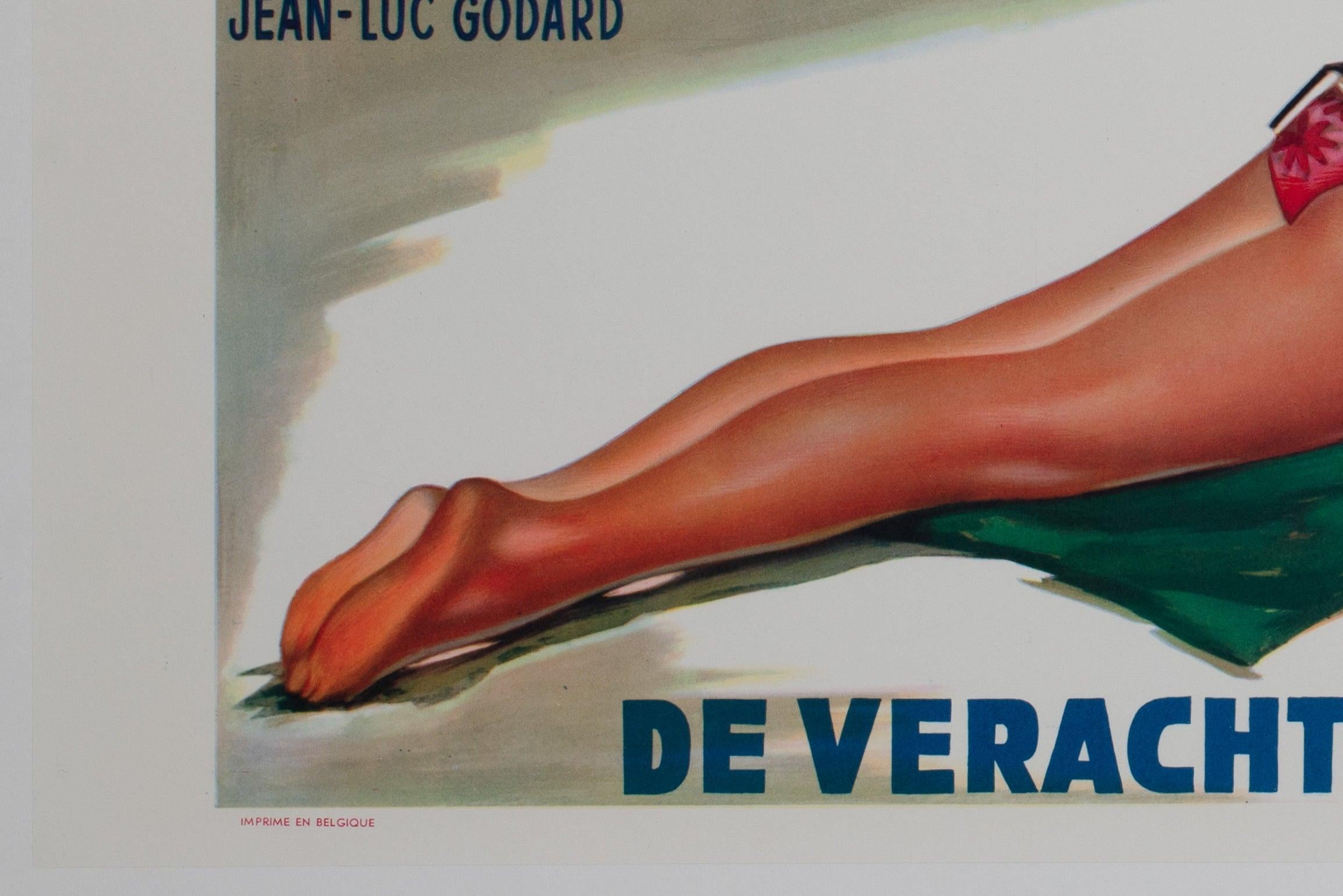 20ième siècle Le Mepris 1963 Affiche du film belge en vente