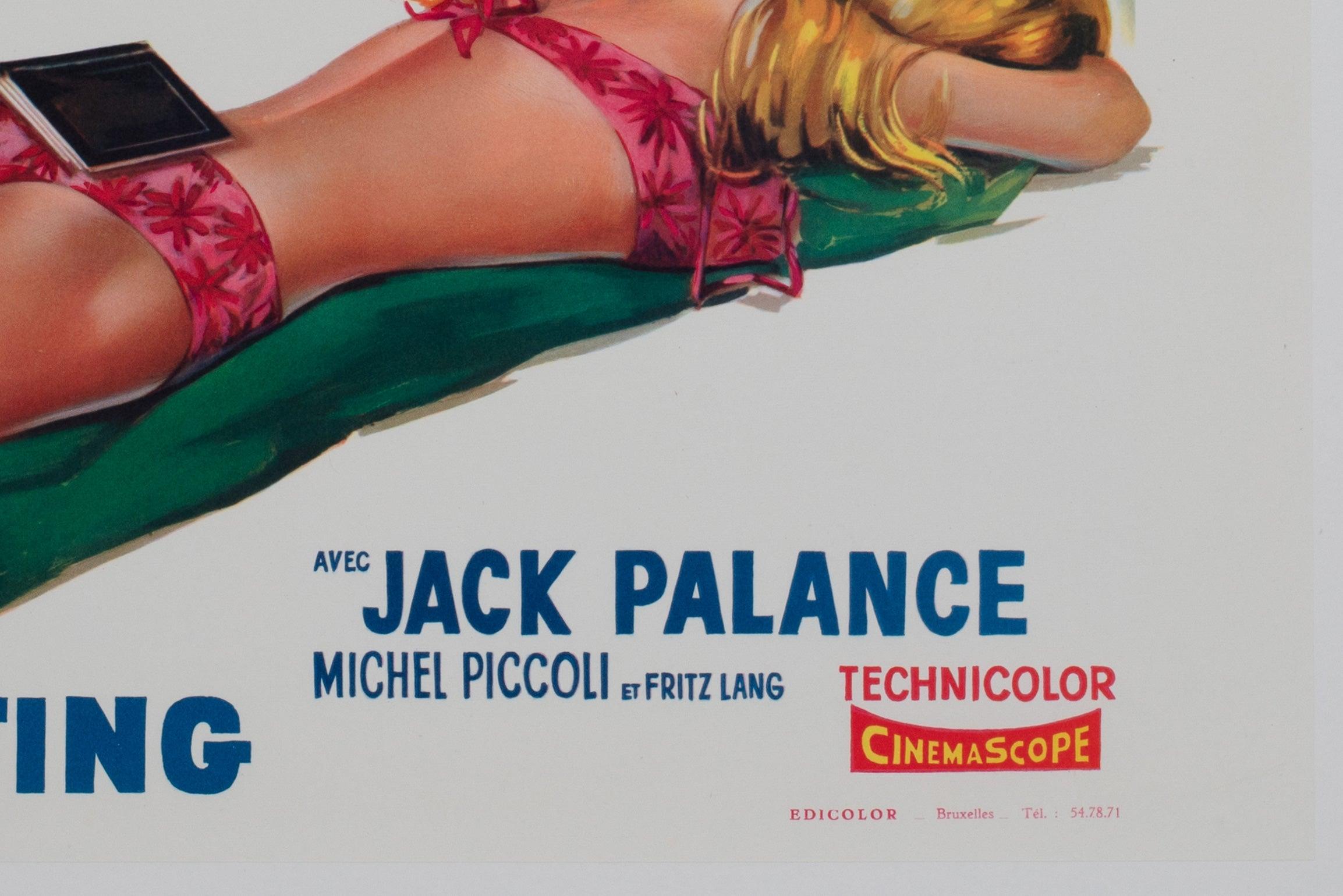 Lin Le Mepris 1963 Affiche du film belge en vente