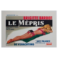 Le Mepris 1963 Cartel de película belga