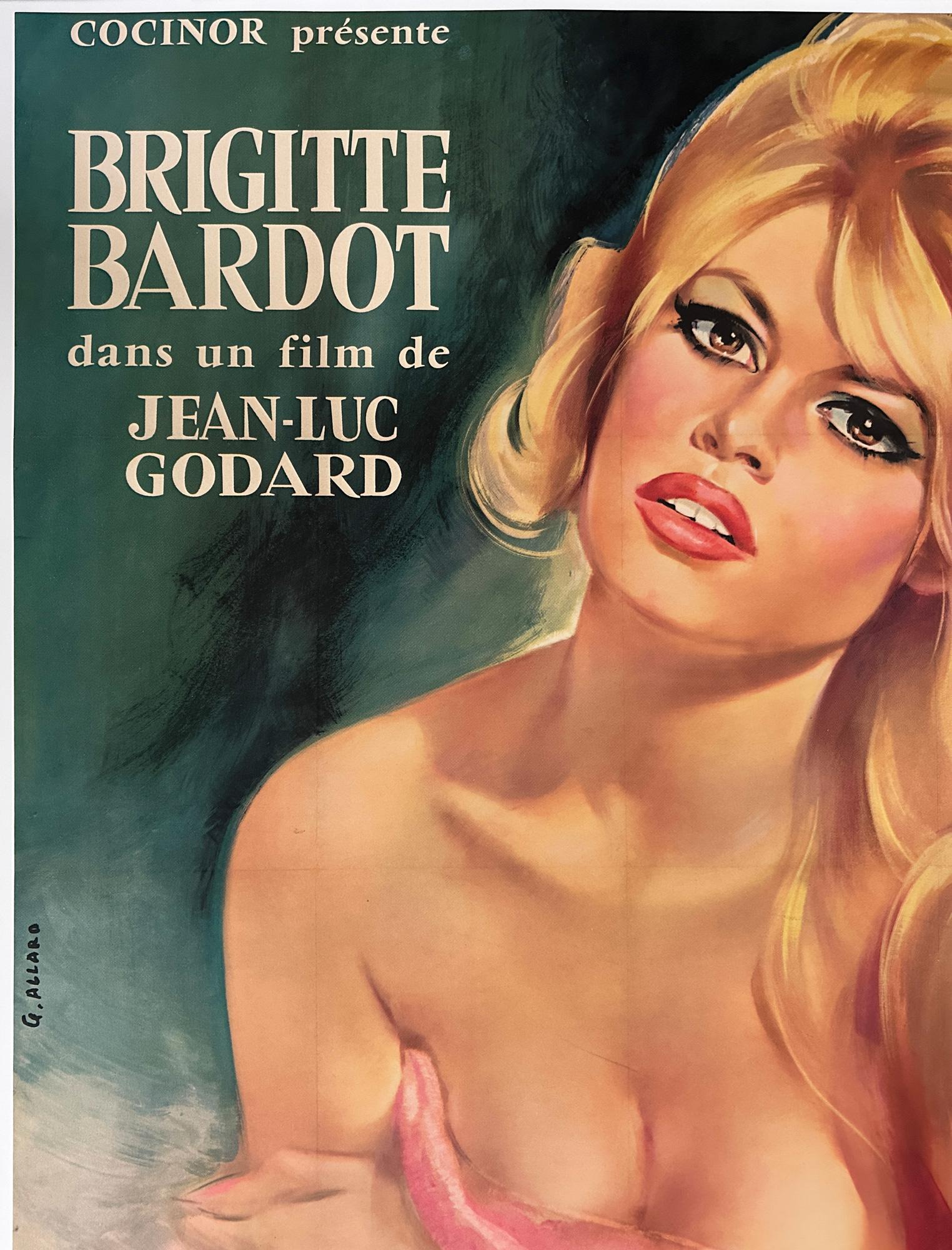 Le Mepris 1963 French Grande Film Poster, Georges Allard In Excellent Condition For Sale In Bath, Somerset
