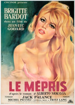 Le Mepris 1963 French Grande Film Poster, Georges Allard