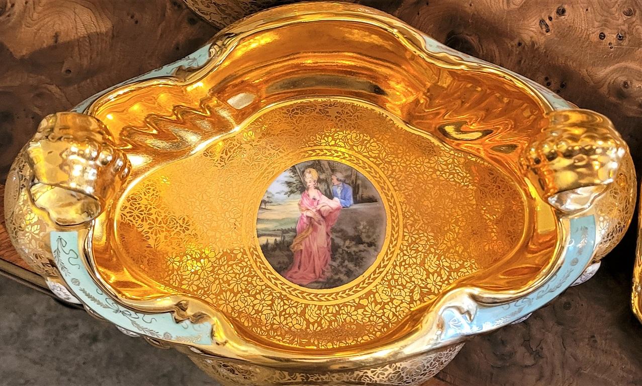 Le Mieux 7 Piece 24kt Gold Porcelain Set For Sale 6