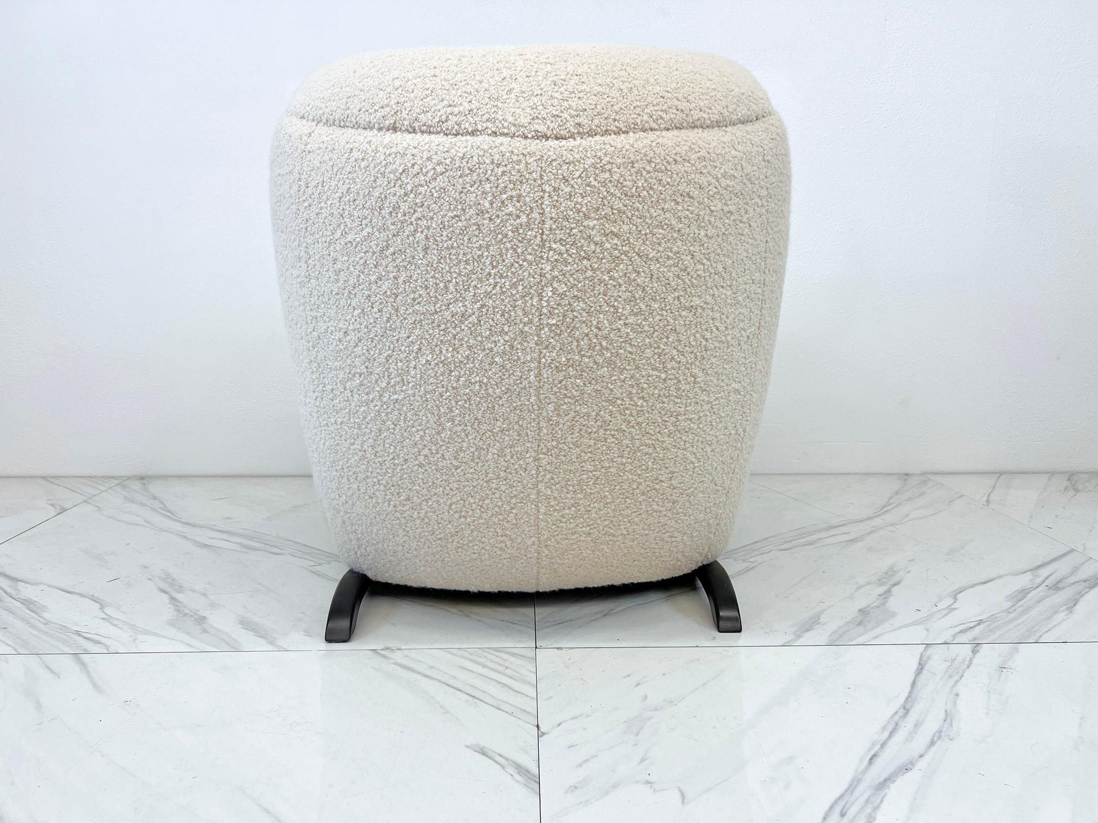 Mid-Century Modern Le Minotaure Armchair, Pierre Augustin Rose in Pierre Frey Teddy Mohair