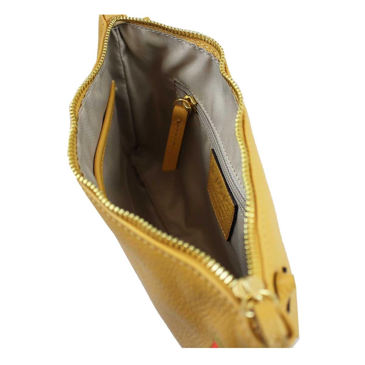 Brown Le Moki Ecru Leather Shoulder Handle Bag