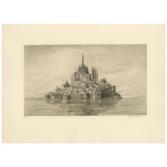 Le Mont Saint-Michel Acqueforti originali di Arthur Mayeur, Edizione limitata 1926