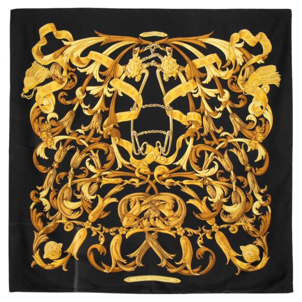 Le Mors a la Conetable silk scarf For Sale