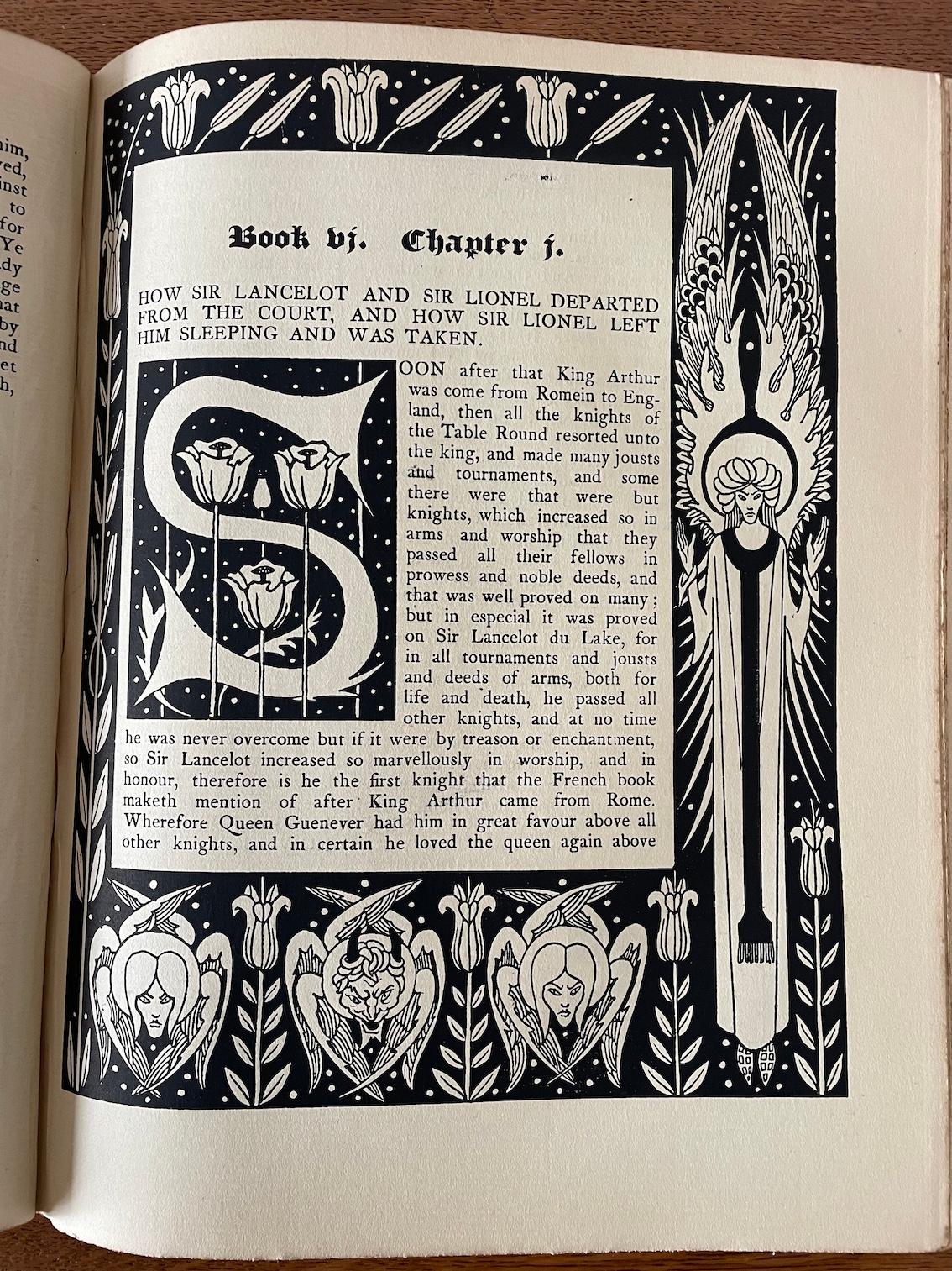 Le Morte D'Arthur par Thomas Mallory illustré par Aubrey Beardsley en vente 3