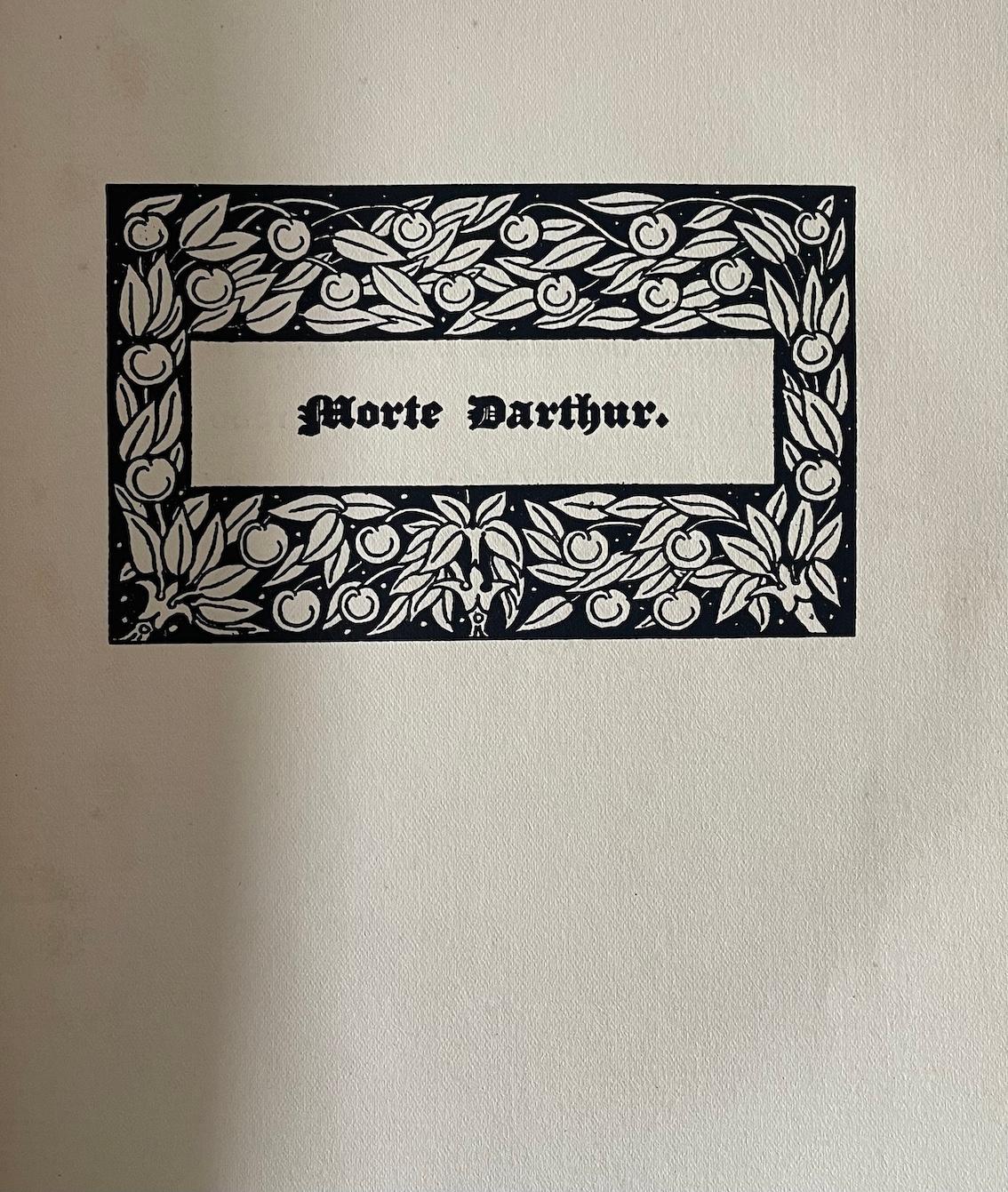 Anglais Le Morte D'Arthur par Thomas Mallory illustré par Aubrey Beardsley en vente