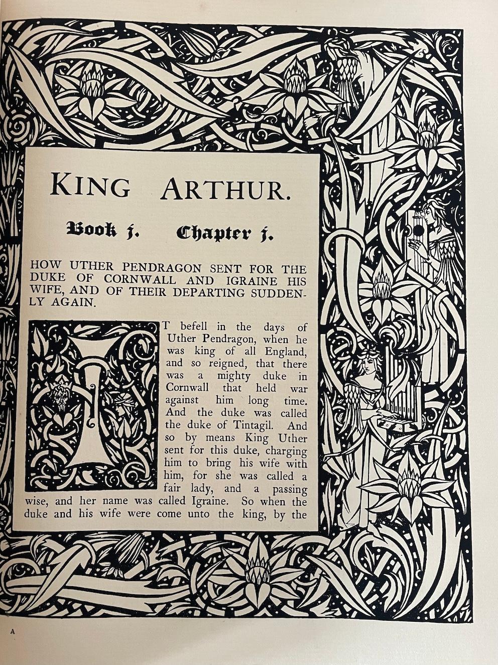 Début du 20ème siècle Le Morte D'Arthur par Thomas Mallory illustré par Aubrey Beardsley en vente