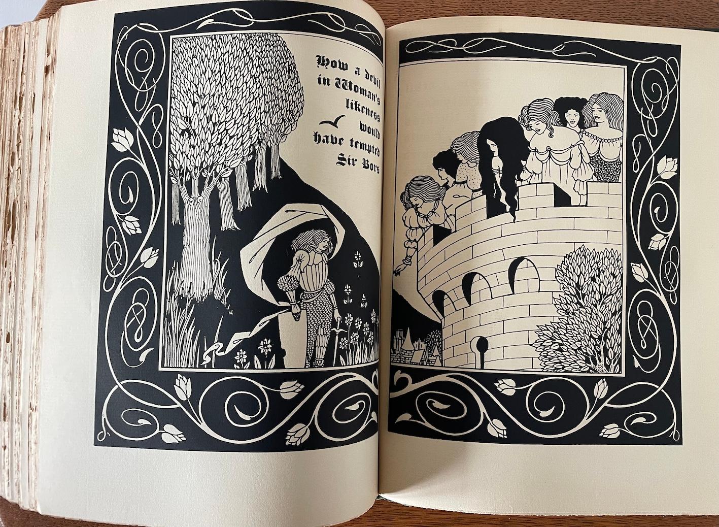 Le Morte D'Arthur par Thomas Mallory illustré par Aubrey Beardsley en vente 1