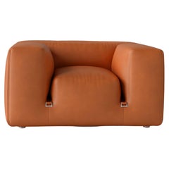 Le Mura - Fauteuil en cuir par Mario Bellini pour Tacchini
