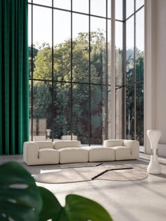 Le Mura Modular Sofa in fabric by Mario Bellini - Tacchini W 384 cm (151.18 in)
