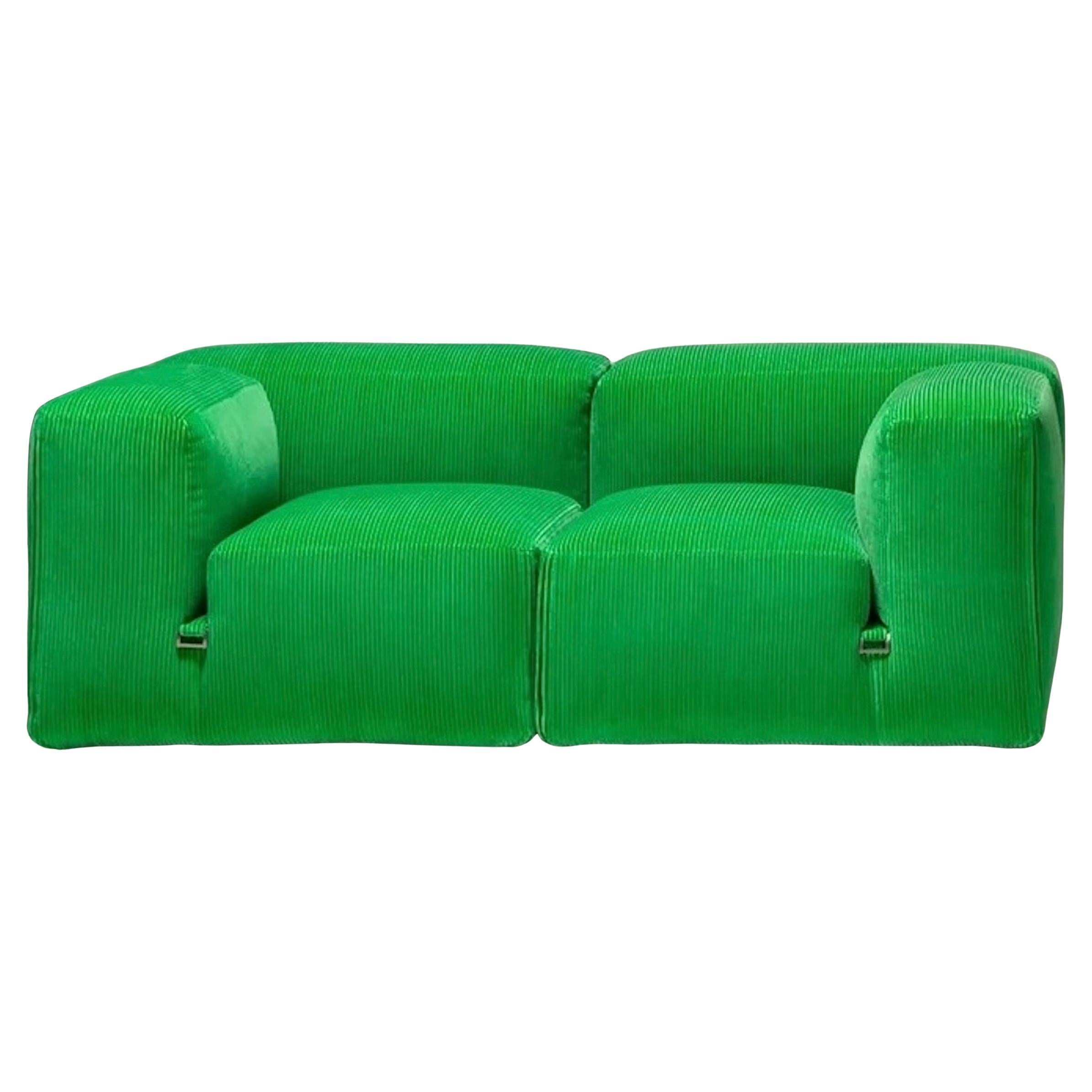 Le Mura - Canapé en tissu de Mario Bellini pour Tacchini L 256cm (100.78 in) en vente
