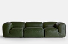 Le Mura - Sofa in leather by Mario Bellini for Tacchini W 288 cm (113.3 in)
