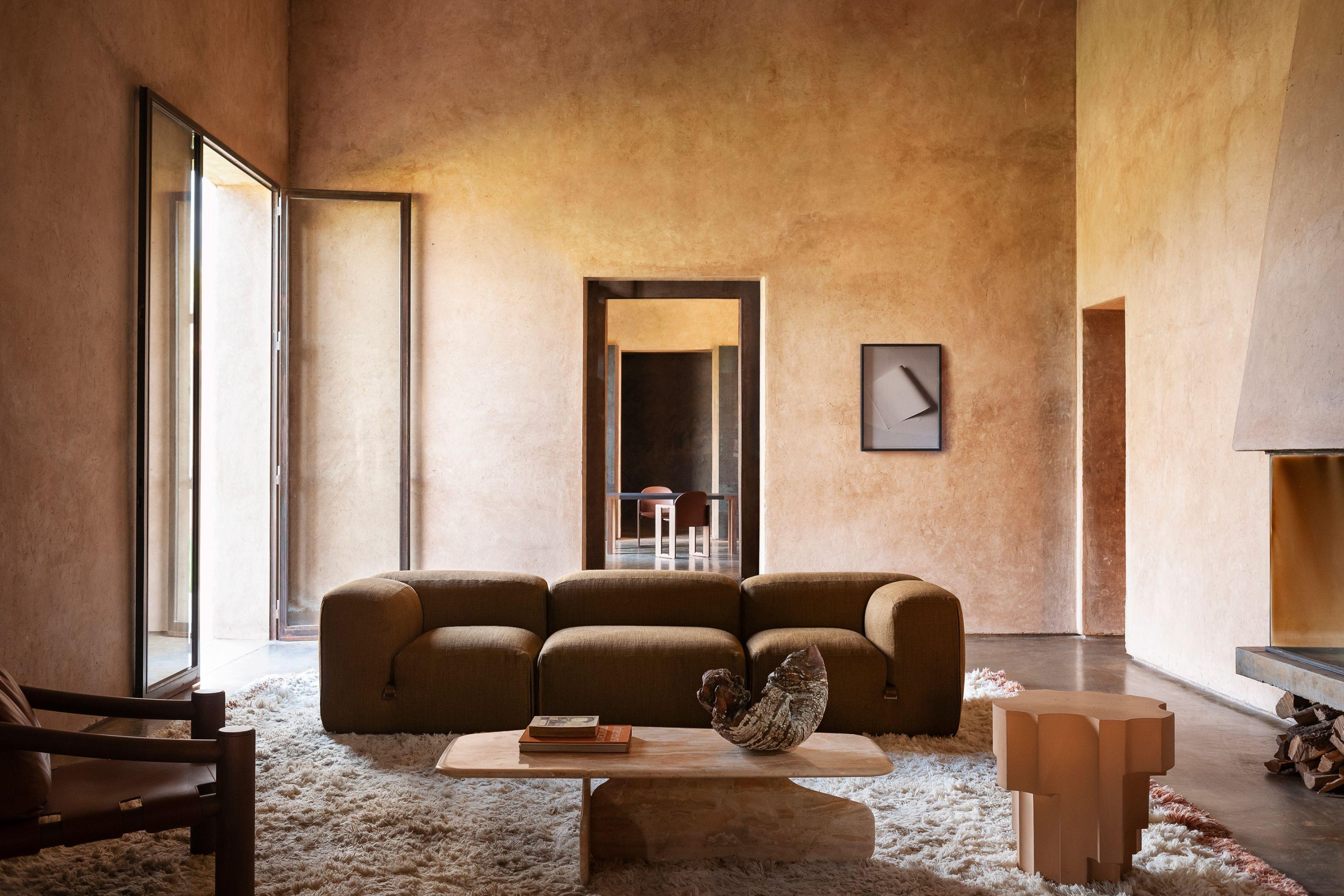 Italian Le Mura - Canapé en cuir de Mario Bellini pour Tacchini L 288 cm (113.3 in) en vente